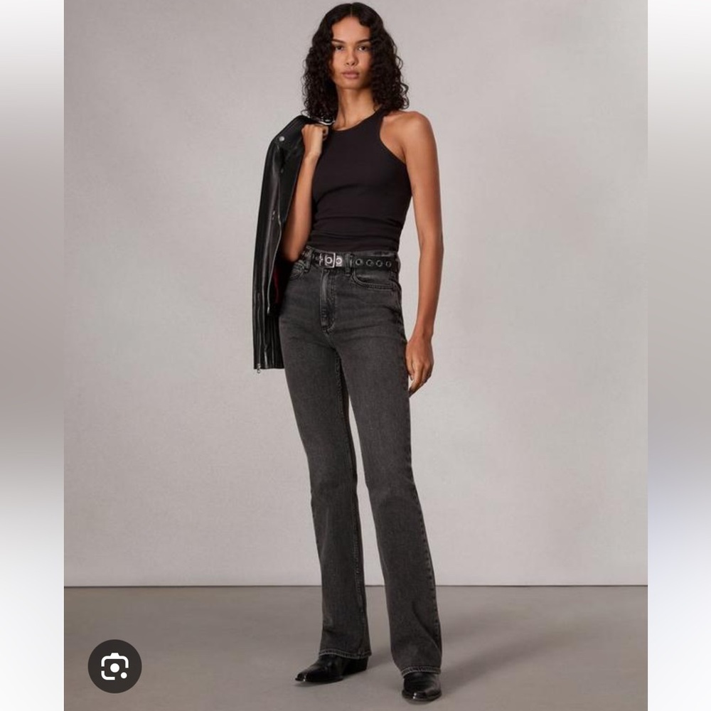 rag & bone Women's Black Peyton BootCut Jeans